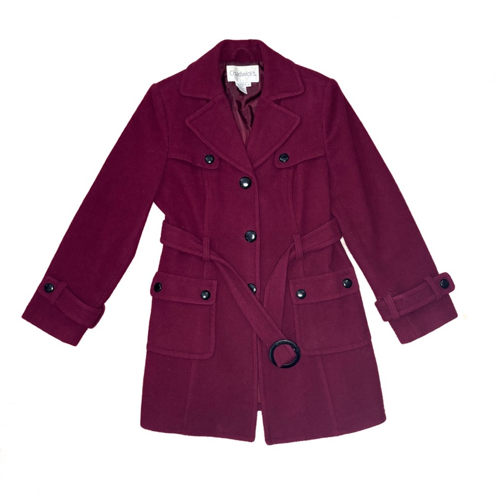 Chadwicks Deep Red Trench Coat